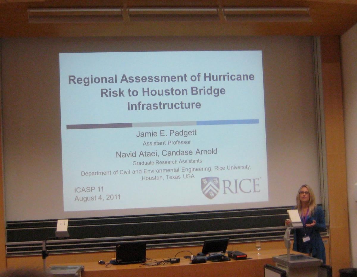 Dr. Padgett Presenting at ICASP (2011)