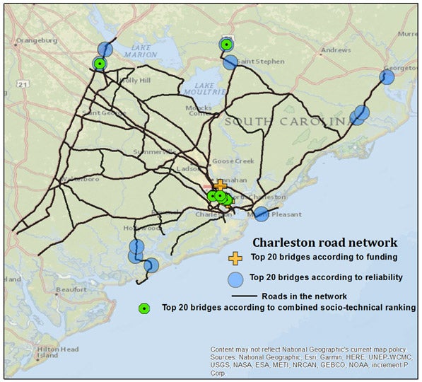 charleston-road-network image